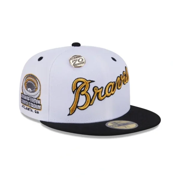 Hot Atlanta Braves 70th Anniversary 59FIFTY Fitted Hat - KTGCaps - Baseball caps for various teams, purchased online at a discount