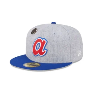 Online Atlanta Braves 70th Anniversary Gray 59FIFTY Fitted Hat - KTGCaps - Baseball caps for various teams, purchased online at a discount