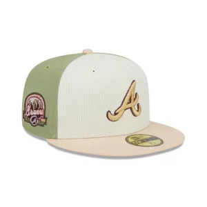 Sale Atlanta Braves Thermal Front 59FIFTY Fitted Hat - KTGCaps - Baseball caps for various teams, purchased online at a discount