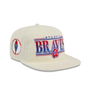Outlet Atlanta Braves Throwback Corduroy Alt Golfer Hat - KTGCaps - Baseball caps for various teams, purchased online at a discount