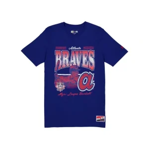 New Atlanta Braves Throwback Distress TShirt - KTGCaps - Baseball caps for various teams, purchased online at a discount
