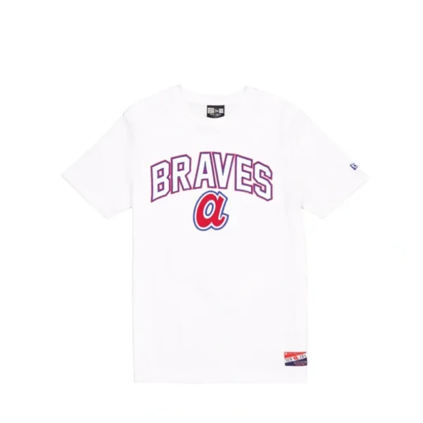 Outlet Atlanta Braves Throwback White TShirt - KTGCaps - Baseball caps for various teams, purchased online at a discount