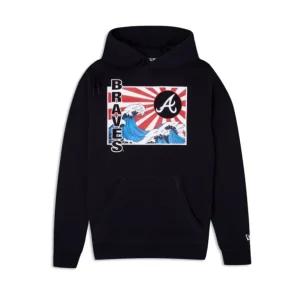 Store Atlanta Braves Tonal Wave Hoodie - KTGCaps - Baseball caps for various teams, purchased online at a discount