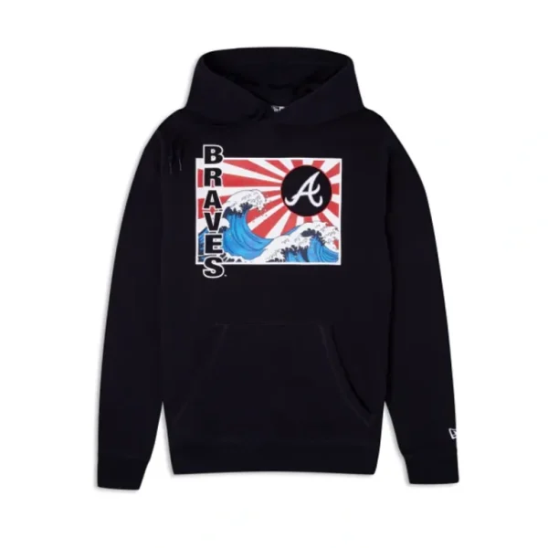 Store Atlanta Braves Tonal Wave Hoodie - KTGCaps - Baseball caps for various teams, purchased online at a discount