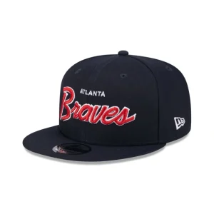 Best Atlanta Braves Wordmark 9FIFTY Snapback Hat - KTGCaps - Baseball caps for various teams, purchased online at a discount