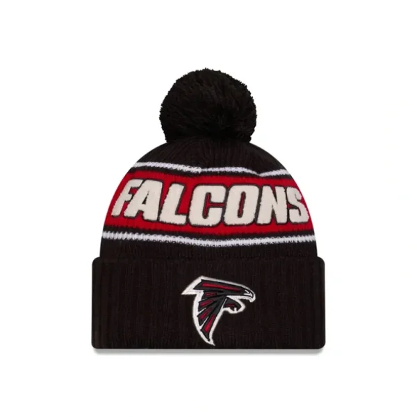 Shop Atlanta Falcons 2024 Cold Weather Sport Pom Knit Hat - KTGCaps - Baseball caps for various teams, purchased online at a discount