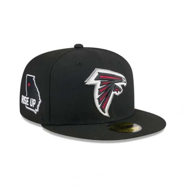 Store Atlanta Falcons 2024 Draft 59FIFTY Fitted Hat - KTGCaps - Baseball caps for various teams, purchased online at a discount