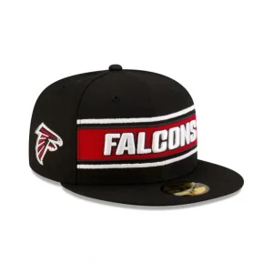 Outlet Atlanta Falcons 2024 Sideline Black 59FIFTY Fitted Hat - KTGCaps - Baseball caps for various teams, purchased online at a discount
