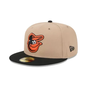 Best Baltimore Orioles Camel 59FIFTY Fitted Hat - KTGCaps - Baseball caps for various teams, purchased online at a discount
