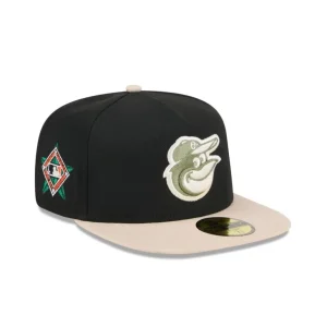 Sale Baltimore Orioles Canvas 59FIFTY AFrame Fitted Hat - KTGCaps - Baseball caps for various teams, purchased online at a discount