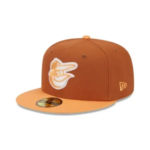 Best Baltimore Orioles Color Pack Earthy Brown 59FIFTY Fitted Hat - KTGCaps - Baseball caps for various teams, purchased online at a discount