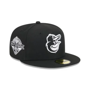 Online Baltimore Orioles Hi Vis Doodle 59FIFTY Fitted Hat - KTGCaps - Baseball caps for various teams, purchased online at a discount