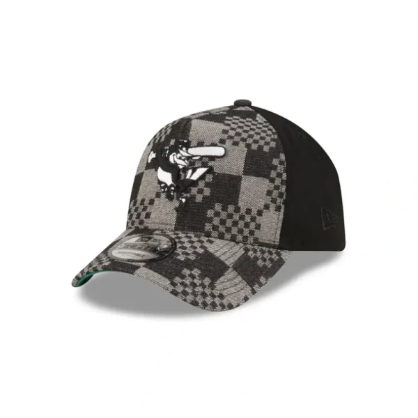 Store Baltimore Orioles Pattern Denim 9FORTY AFrame Snapback Hat - KTGCaps - Baseball caps for various teams, purchased online at a discount