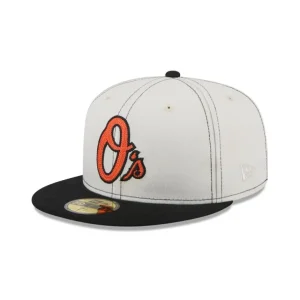 Best Sale Baltimore Orioles Sandy Linen 59FIFTY Fitted Hat - KTGCaps - Baseball caps for various teams, purchased online at a discount