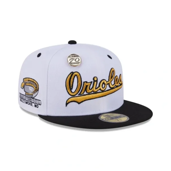 Shop Baltimore Orioles 70th Anniversary 59FIFTY Fitted Hat - KTGCaps - Baseball caps for various teams, purchased online at a discount