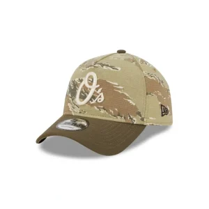 New Baltimore Orioles Tiger Camo 9FORTY AFrame Snapback Hat - KTGCaps - Baseball caps for various teams, purchased online at a discount