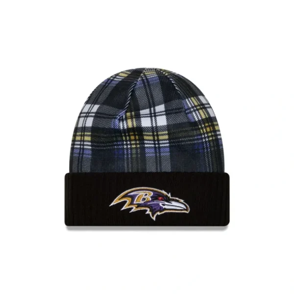 Sale Baltimore Ravens 2024 Cold Weather Statement Knit Beanie - KTGCaps - Baseball caps for various teams, purchased online at a discount