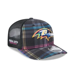Shop Baltimore Ravens 2024 Crucial Catch 9SEVENTY Trucker Hat - KTGCaps - Baseball caps for various teams, purchased online at a discount