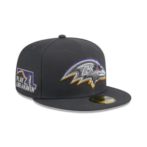 Best Sale Baltimore Ravens 2024 Draft Gray 59FIFTY Fitted Hat - KTGCaps - Baseball caps for various teams, purchased online at a discount