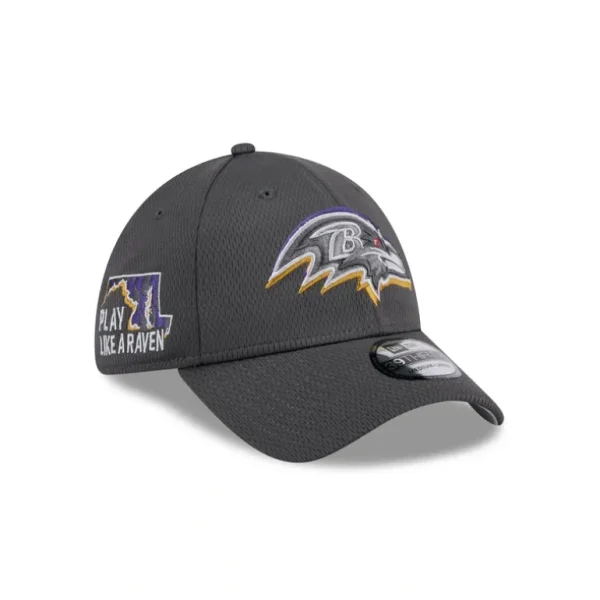 Shop Baltimore Ravens 2024 Draft 39THIRTY Stretch Fit Hat - KTGCaps - Baseball caps for various teams, purchased online at a discount
