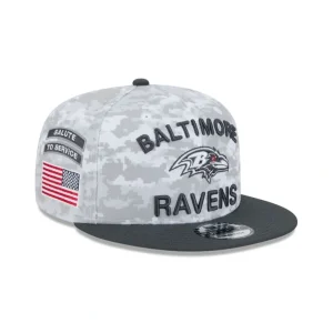 Sale Baltimore Ravens 2024 Salute to Service 9FIFTY Snapback Hat - KTGCaps - Baseball caps for various teams, purchased online at a discount