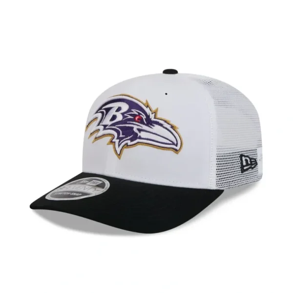 Best Baltimore Ravens 2024 Training 9SEVENTY Trucker Hat - KTGCaps - Baseball caps for various teams, purchased online at a discount