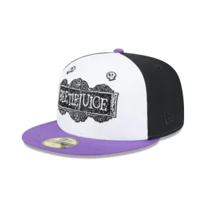 Outlet Beetlejuice Logo 59FIFTY Fitted Hat - KTGCaps - Baseball caps for various teams, purchased online at a discount