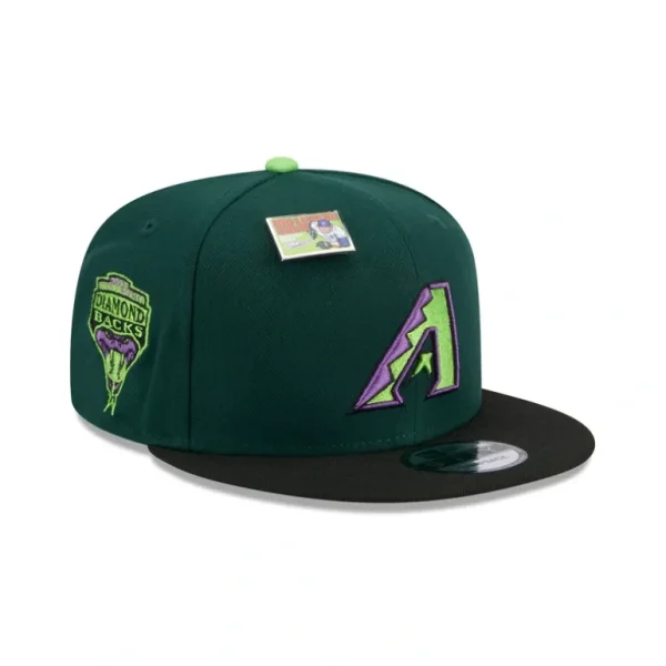 Best Big League Chew X Arizona Diamondbacks Sour Apple 9FIFTY Snapback Hat - KTGCaps - Baseball caps for various teams, purchased online at a discount