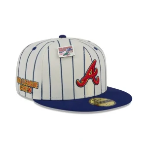 Online Big League Chew X Atlanta Braves Pinstripe 59FIFTY Fitted Hat - KTGCaps - Baseball caps for various teams, purchased online at a discount