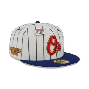 Shop Big League Chew X Baltimore Orioles Pinstripe 59FIFTY Fitted Hat - KTGCaps - Baseball caps for various teams, purchased online at a discount