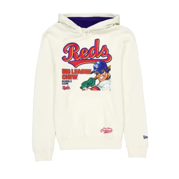 Store Big League Chew X Cincinnati Reds Hoodie - KTGCaps - Baseball caps for various teams, purchased online at a discount