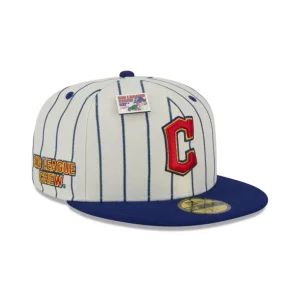 Best Big League Chew X Cleveland Guardians Pinstripe 59FIFTY Fitted Hat - KTGCaps - Baseball caps for various teams, purchased online at a discount