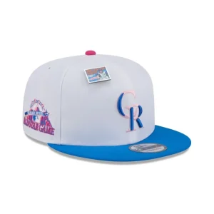 Best Sale Big League Chew X Colorado Rockies Cotton Candy 9FIFTY Snapback Hat - KTGCaps - Baseball caps for various teams, purchased online at a discount