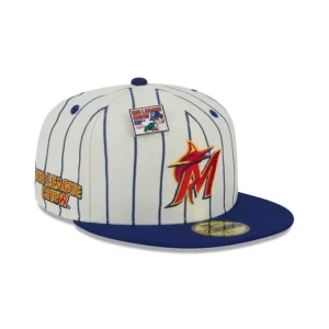 Online Big League Chew X Miami Marlins Pinstripe 59FIFTY Fitted Hat - KTGCaps - Baseball caps for various teams, purchased online at a discount