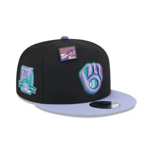 Store Big League Chew X Milwaukee Brewers Grape 9FIFTY Snapback Hat - KTGCaps - Baseball caps for various teams, purchased online at a discount