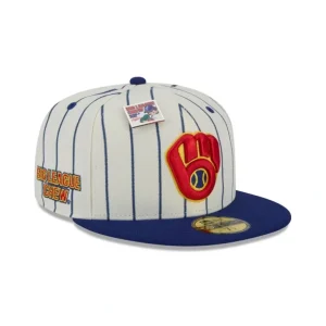 New Big League Chew X Milwaukee Brewers Pinstripe 59FIFTY Fitted Hat - KTGCaps - Baseball caps for various teams, purchased online at a discount