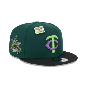 New Big League Chew X Minnesota Twins Sour Apple 9FIFTY Snapback Hat - KTGCaps - Baseball caps for various teams, purchased online at a discount
