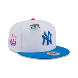 Shop Big League Chew X New York Yankees Cotton Candy 9FIFTY Snapback Hat - KTGCaps - Baseball caps for various teams, purchased online at a discount