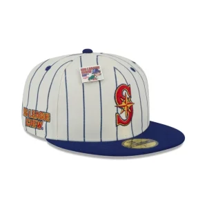 Best Big League Chew X Seattle Mariners Pinstripe 59FIFTY Fitted Hat - KTGCaps - Baseball caps for various teams, purchased online at a discount