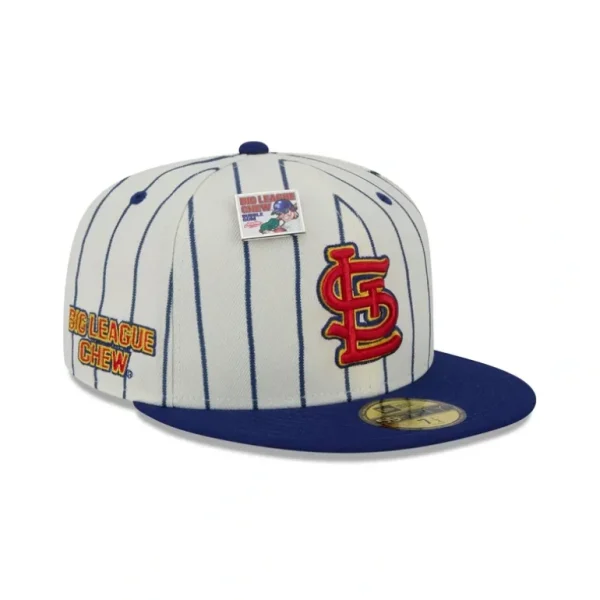 Best Big League Chew X St Louis Cardinals Pinstripe 59FIFTY Fitted Hat - KTGCaps - Baseball caps for various teams, purchased online at a discount