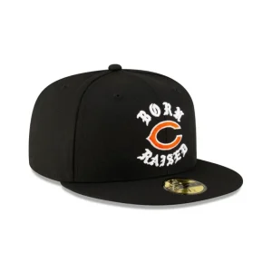 Outlet Born x Raised Chicago Bears 59FIFTY Fitted - KTGCaps - Baseball caps for various teams, purchased online at a discount