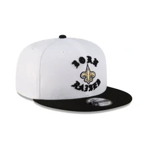 Store Born x Raised New Orleans Saints White 9FIFTY Snapback - KTGCaps - Baseball caps for various teams, purchased online at a discount