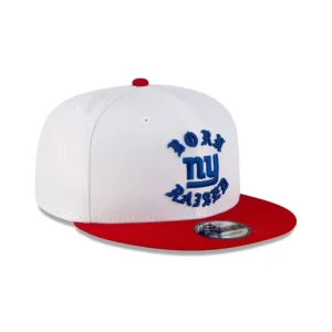 Best Sale Born x Raised New York Giants White 9FIFTY Snapback - KTGCaps - Baseball caps for various teams, purchased online at a discount