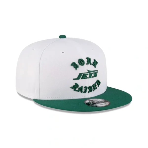 Best Born x Raised New York Jets White 9FIFTY Snapback - KTGCaps - Baseball caps for various teams, purchased online at a discount
