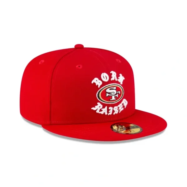 Sale Born x Raised San Francisco 49ers 59FIFTY Fitted - KTGCaps - Baseball caps for various teams, purchased online at a discount