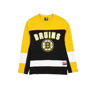 Outlet Boston Bruins Throwback Long Sleeve TShirt - KTGCaps - Baseball caps for various teams, purchased online at a discount