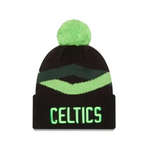 Outlet Boston Celtics 2024 City Edition Pom Knit Hat - KTGCaps - Baseball caps for various teams, purchased online at a discount