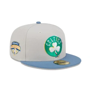 Best Sale Boston Celtics Color Brush 59FIFTY Fitted Hat - KTGCaps - Baseball caps for various teams, purchased online at a discount