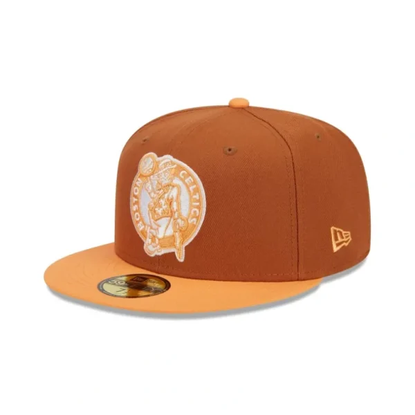 New Boston Celtics Color Pack Earthy Brown 59FIFTY Fitted Hat - KTGCaps - Baseball caps for various teams, purchased online at a discount