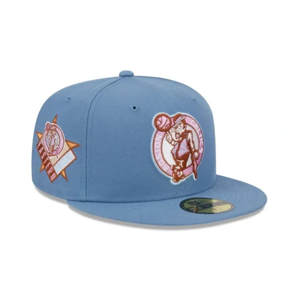 Cheap Boston Celtics Color Pack Faded Blue 59FIFTY Fitted Hat - KTGCaps - Baseball caps for various teams, purchased online at a discount